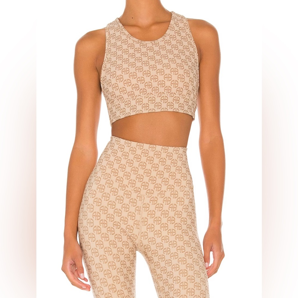 Anine Bing monogram sports bra & legging